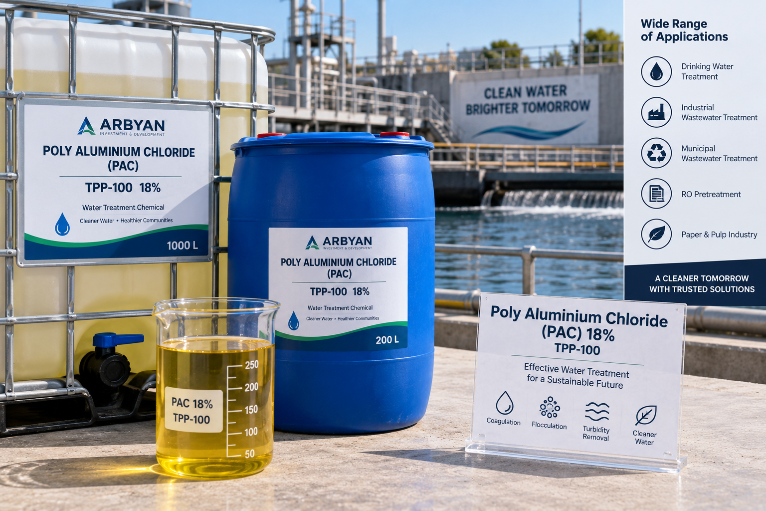 Poly Aluminium Chloride (PAC) 18% – Liquid